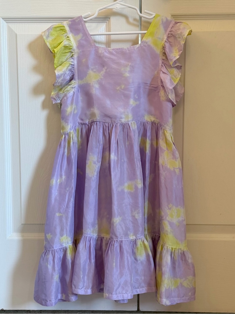 EUC Pink Chicken girls silk dress size 10
